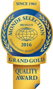 Monde Selection Grand Gold Quality Award 2016